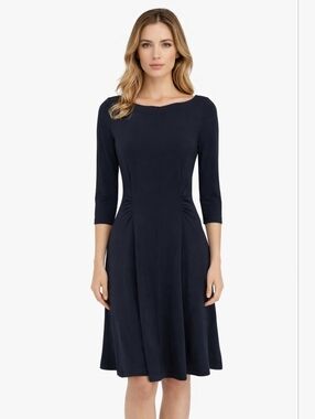 Max Mara Weekend Viscose Blend Black Dress Minimalist Simple Classic Women's XS